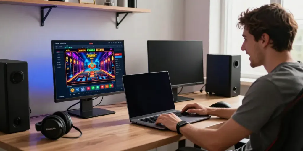 Engaging online gaming experience on DEBET platform showcasing vibrant casino games.