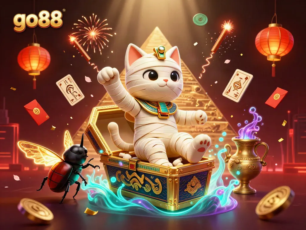 Engage with go88 by experiencing vibrant casino action with a thrilling mummy cat adventure.