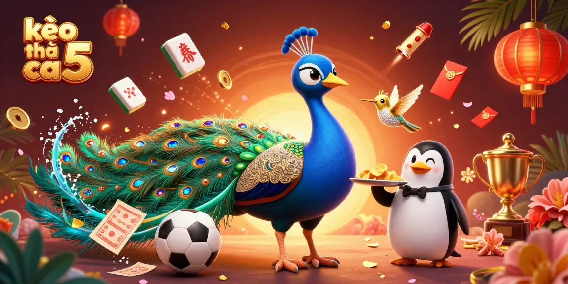 Bet sports effectively with kèo nhà cái 5 showcasing vibrant 3D characters and gambling elements.